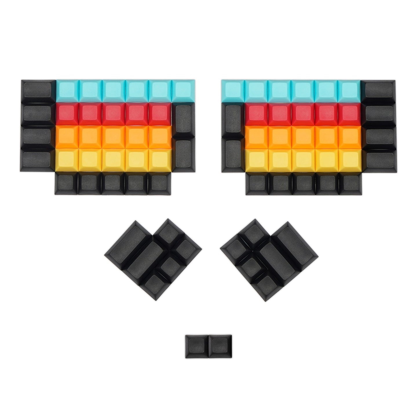 Split DSA Keycaps Multi-colored