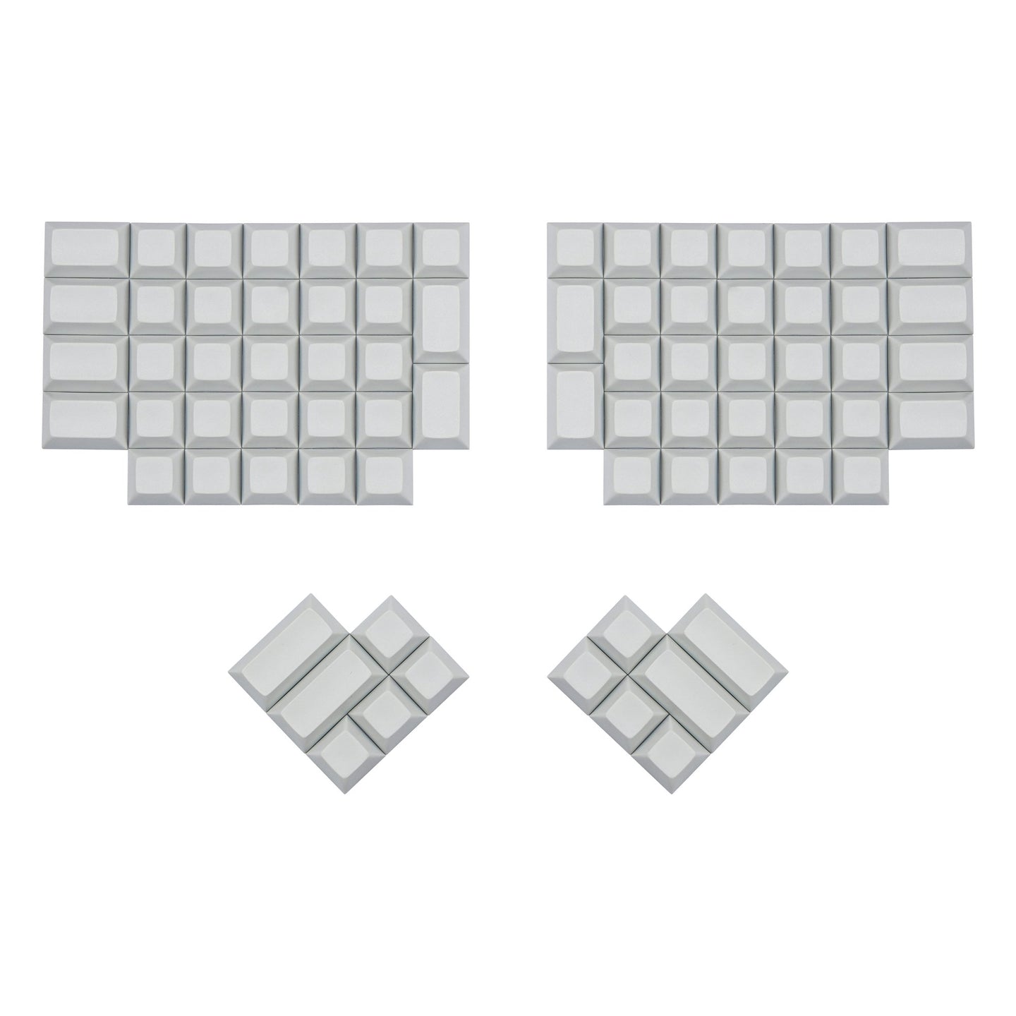 Split DSA Keycaps Light Grey