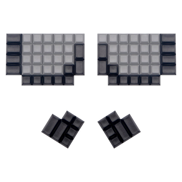 Split DSA Keycaps Black and Dark Grey