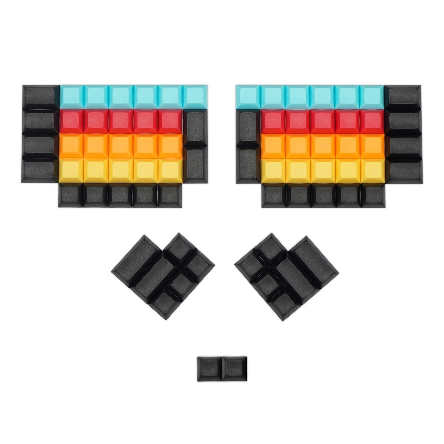 Split DSA Keycaps Multi-colored 