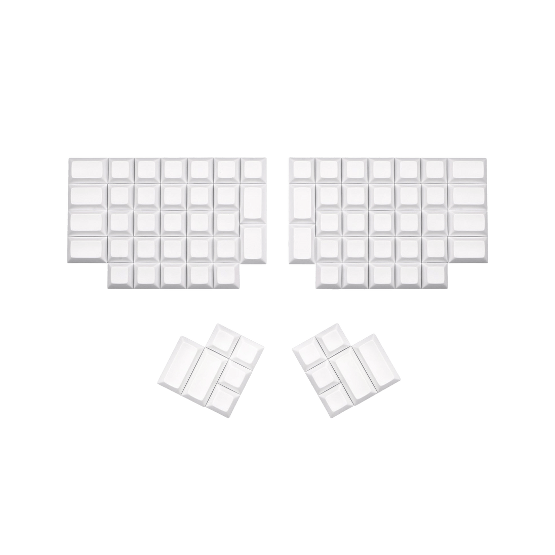 Split DSA Keycaps White